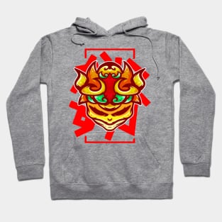 ANIMAL TRIBE red style illustrations Hoodie